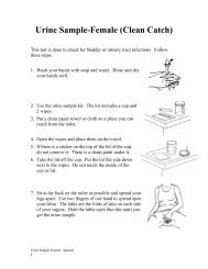 Clean Catch Urine Collection Instructions Female Pdf