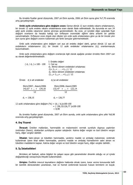 ÃORUM - TÃ¼rkiye Ä°statistik Kurumu