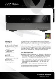 HARMAN KARDON® AVR 255/AVR 355