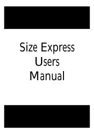 Size Express Users Manual - Amazing Designs