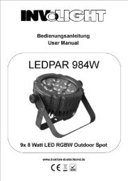 Anleitung INVOLIGHT LED PAR984W - Everen