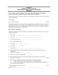 OSHA Respirator Exam Questionnaire