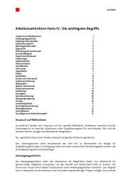 Hartz IV von A - Z Die wichtigsten Begriffe