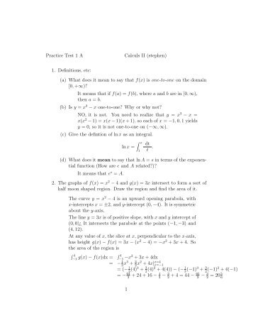 Math 230 Practice Exam 1 Solutions