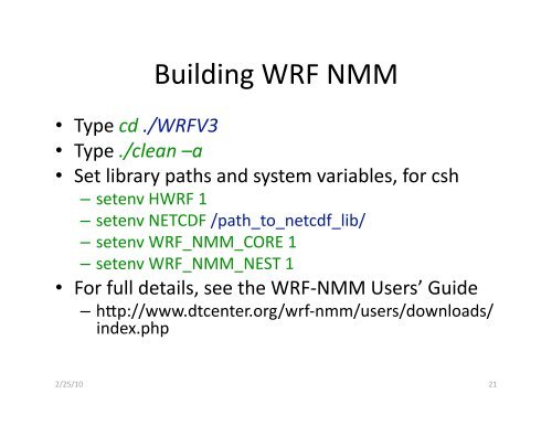 Download, Configure & Compile, of the HWRF Components