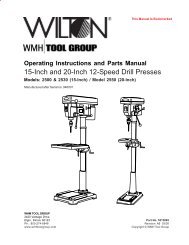 15-Inch and 20-Inch 12-Speed Drill Presses - Production Tool Supply