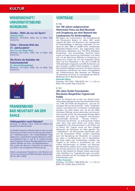 Programmheft Herbst/Winter 2013/14 - Vhs Bad Neustadt