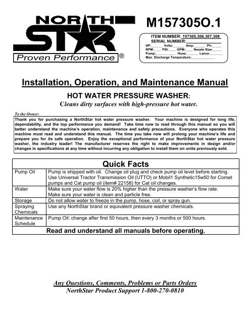 North star pressure washer parts diagram
