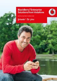 BlackBerryÂ® Enterprise Solutions from Vodafone