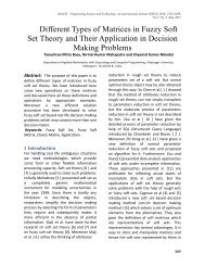 Different Types of Matrices in Fuzzy Soft Set Theory and Their ...