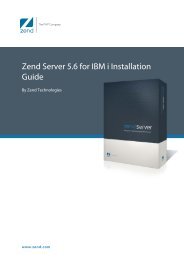 Zend Server 5.6 for IBM i Installation Guide