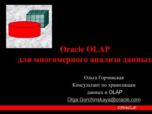 OLAP Catalog