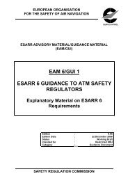 EAM 6/GUI 1 ESARR 6 GUIDANCE TO ATM SAFETY REGULATORS