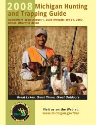 Michigan Hunting and Trapping Guide - Michigan Department of ...