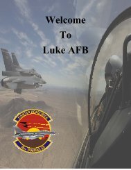 Welcome To Luke AFB - Luke Air Force Base