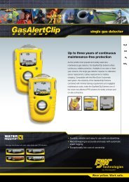 GasAlert Clip Extreme Datasheet - De Wolf Maritime Safety