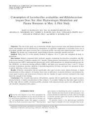 Consumption of Lactobacillus acidophilus and Bifidobacterium ...