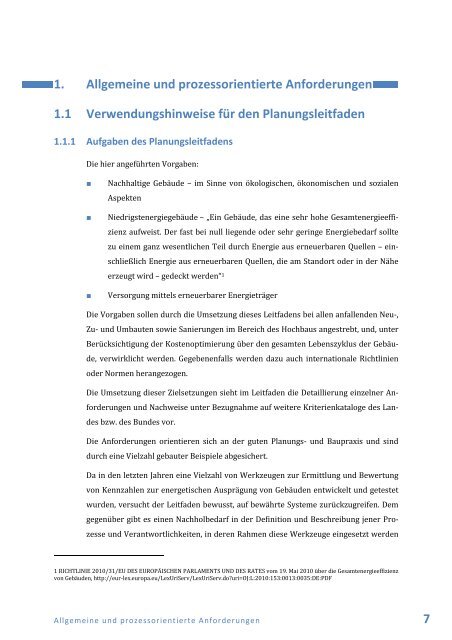 Planungsleitfaden fÃ¼r nachhaltige LandesgebÃ¤ude - Vorarlberg