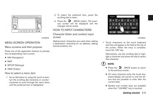 2010 Nissan Navigation System Owner's Manual (Sentra & Versa)