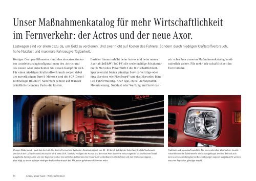 Der neue Axor. Der Actros.