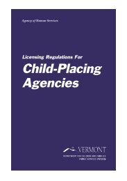 CPA Regs 408 - Department for Children and Families - Vermont.gov