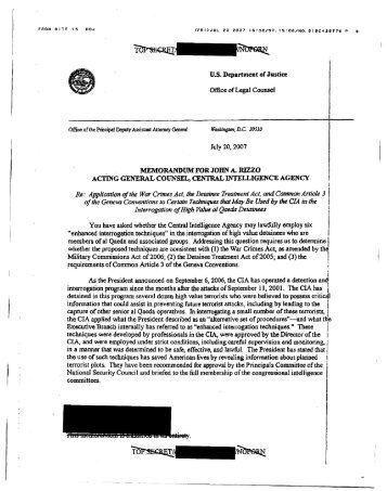 APPLICATION OF THE WAR CRIMES ACT, THE DETAINEE ...