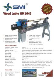 Wood Lathe HM1642 - Jacks