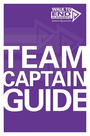 Team Captain's Guide - Alzheimer's Association