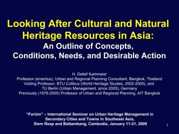 Looking After Cultural and Natural Heritage Resources in Asia ...