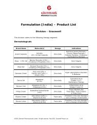 Formulation [India] â Product List - Glenmark