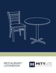 RESTAURANT LOOKBOOK - Mity-Lite, Inc.