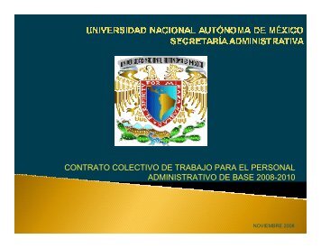 contrato colectivo de trabajo para el personal administrativo ... - UNAM