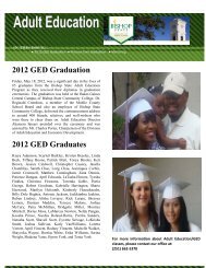 2012 GED Graduation 2012 GED Graduates - Bishop State ...