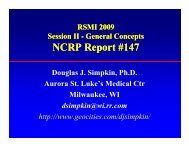 NCRP Report #147 - Radiation Shielding for Medical Instalations