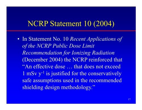 NCRP Report #147 - Radiation Shielding for Medical Instalations