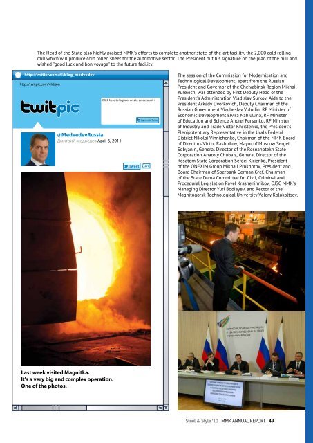 Annual Report 2010 - Magnitogorsk Iron & Steel Works