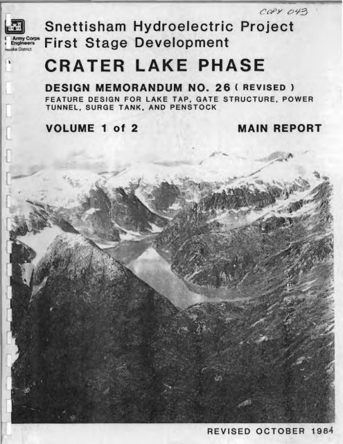 CRATER LAKE PHASE   Alaska Energy Data Inventory