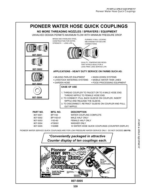 Spray Equipment - Backpack Sprayers - Powell Equipment Parts