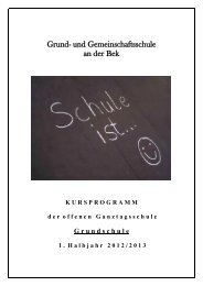 Broschüre Programm OGTS Sj 09/10, 2 - vhs Halstenbek gGmbH