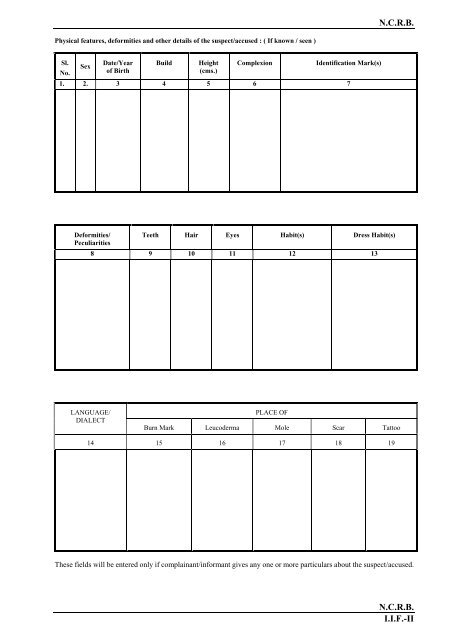 Corrigendum to RFP - National Crime Records Bureau