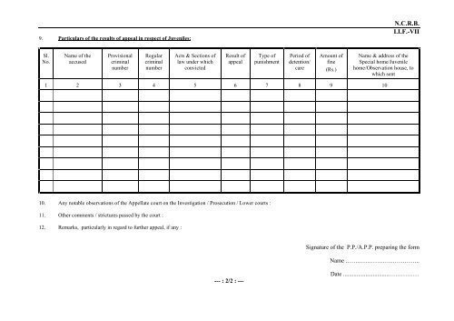 Corrigendum to RFP - National Crime Records Bureau