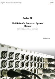 52/MB MADI Breakout System Manual - Dhd-audio.de