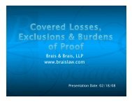 View the complete presentation slide show - Brais & Brais