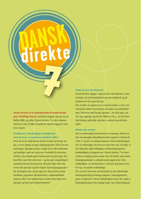 Dansk direkte 7.pdf - Gyldendal