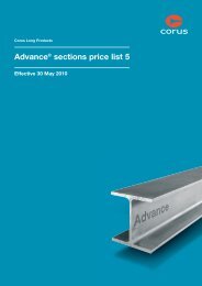 AdvanceÂ® sections price list 5, effective from 30 May 2010 - Tata Steel