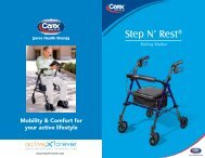 Carex Step N Rest Roller Walker Instruction Manual - ActiveForever