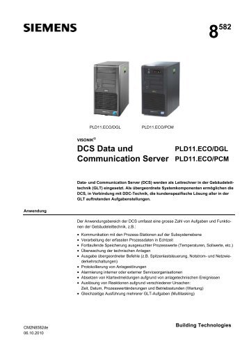 DCS Data und Communication Server - Siemens