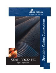 SEAL LOCK HC Brochure (6.7mb) PDF - Hunting Energy Services