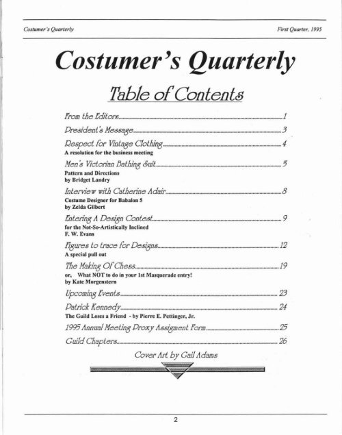 Vol 8 No 1 - International Costumers' Guild, Inc.