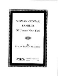 Sidman Family History